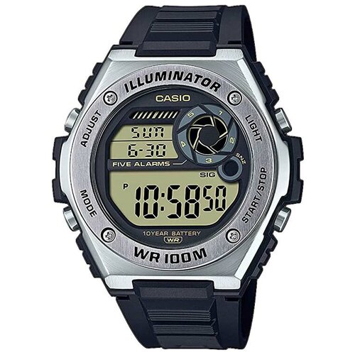 Наручные часы CASIO Collection MWD-100H-9A, серебряный, черный casio mwd 100h 9a