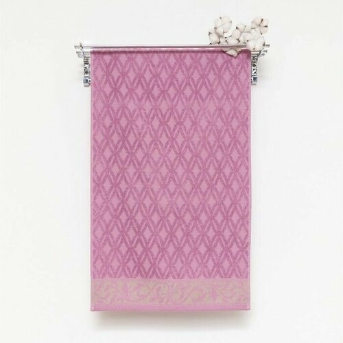 Полотенце махровое 50х80см Джульетта, сиренево-розовый, 420 г/м, хл100 процентов
