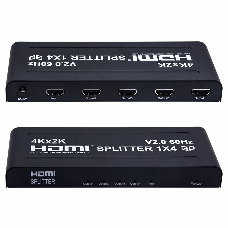 Разветвитель HDMI 2.0 Ultra HD сплиттер hdmi 1x4 один в четыре выхода 4K @ 60 Гц