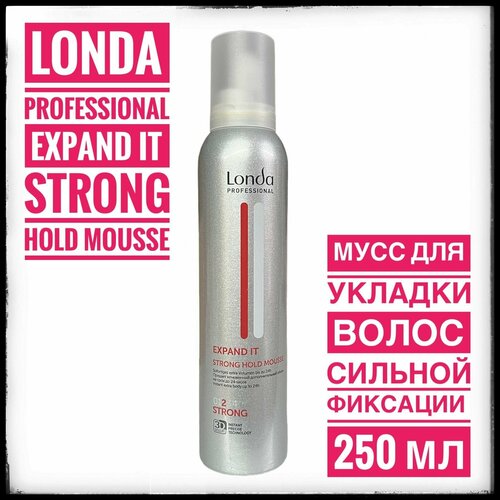 Londa Professional Expand It Strong Hold Mousse Мусс для укладки волос сильной фиксации 250 мл londa professional пена expand it для укладки волос сильной фиксации 250 мл londa professional укладка и стайлинг