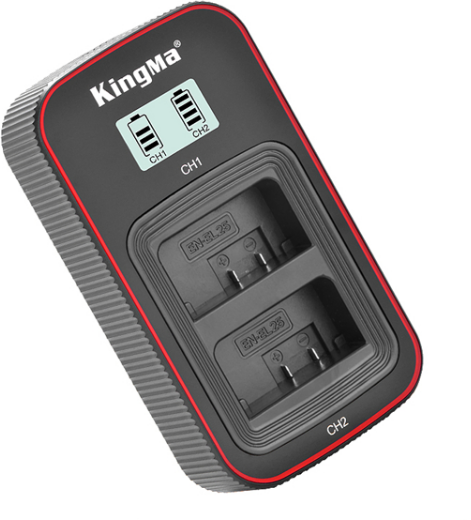Зарядное устройство KingMa для Nikon EN-EL25 на два акб с экраном