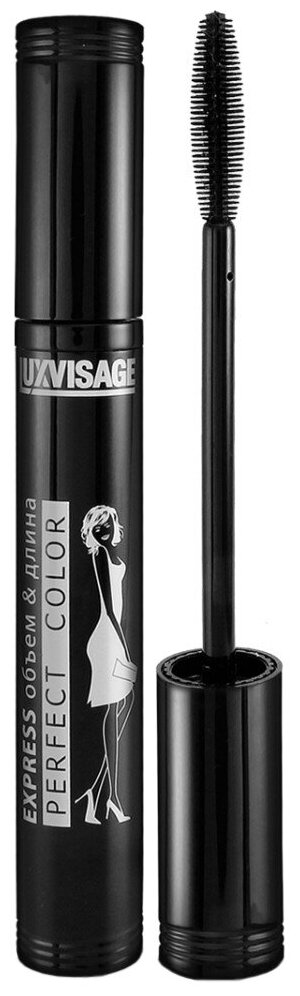 Тушь для ресниц LUXVISAGE Perfect Color EXPRESS объем&длина тон Черный