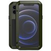 Гибридный чехол LOVE MEI для iPhone 12 mini (темно-зеленый) - изображение