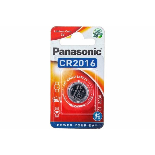 Panasonic Батарейка Panasonic Lithium Power CR-2016EL/1B батарейки panasonic cr 2354el 1b дисковые литиевые lithium power в блистере 1шт