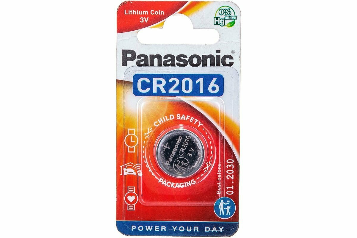 Элемент питания Panasonic Lithium Power CR2016