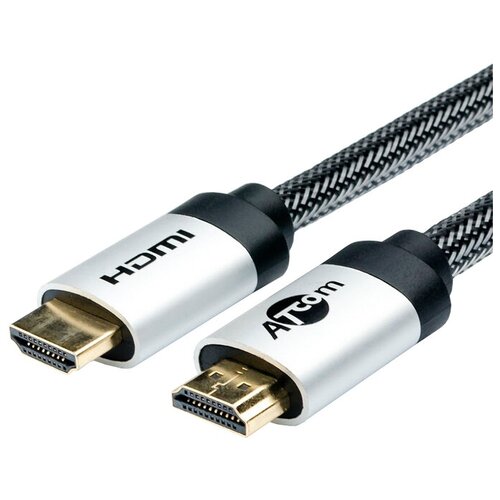 Atcom High speed HDMI - HDMI 2.0, 3 м, серебристый/черный