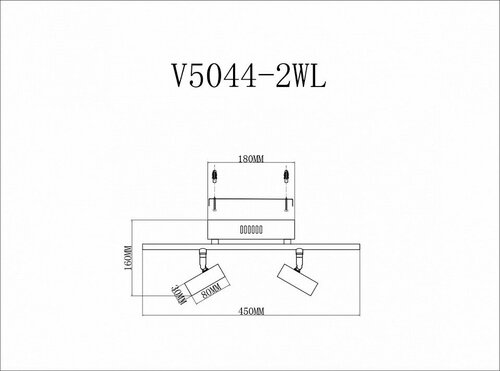 Спот Moderli Right V5044-2WL