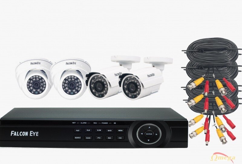 Комплект видеонаблюдения Falcon Eye 4CH + 4CAM KIT FE-104MHD OFIS SMAR FALCON EYE - фото №15