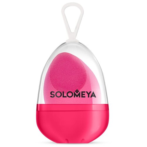 SOLOMEYA Спонж косметический со срезом для макияжа / Flat End blending sponge 1 шт