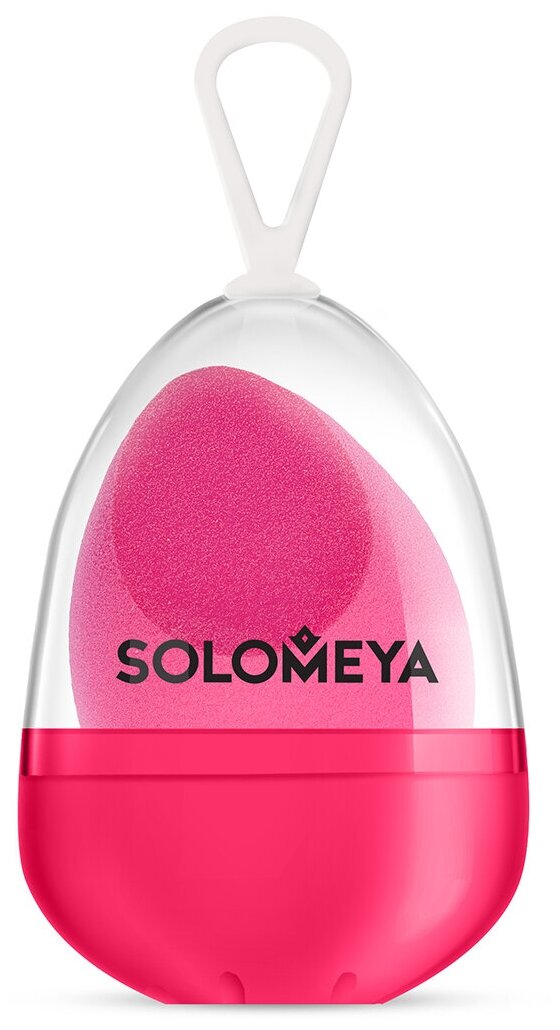 SOLOMEYA Спонж косметический со срезом для макияжа / Flat End blending sponge 1 шт