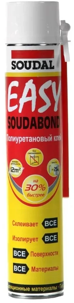 Клей полиуретановый в аэрозольном баллоне 750 мл. Применяется для скрепления в домашних и производственных условиях кирпича бетона штукатурки гипса