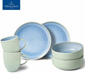 Набор для завтрака 6 предметов, Crafted Blueberry, like. by Villeroy & Boch, Премиум-Фарфор