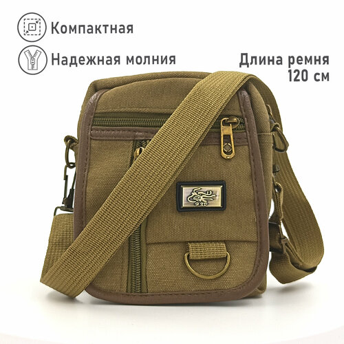 фото Сумка кросс-боди сумка-через-плечо-муж-ткань-корич, коричневый а.в