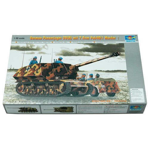 Сборная модель Trumpeter German Panzerjager 39(H) mit 7.5cm Pak40/1 Marder Ⅰ (00354) 1:35