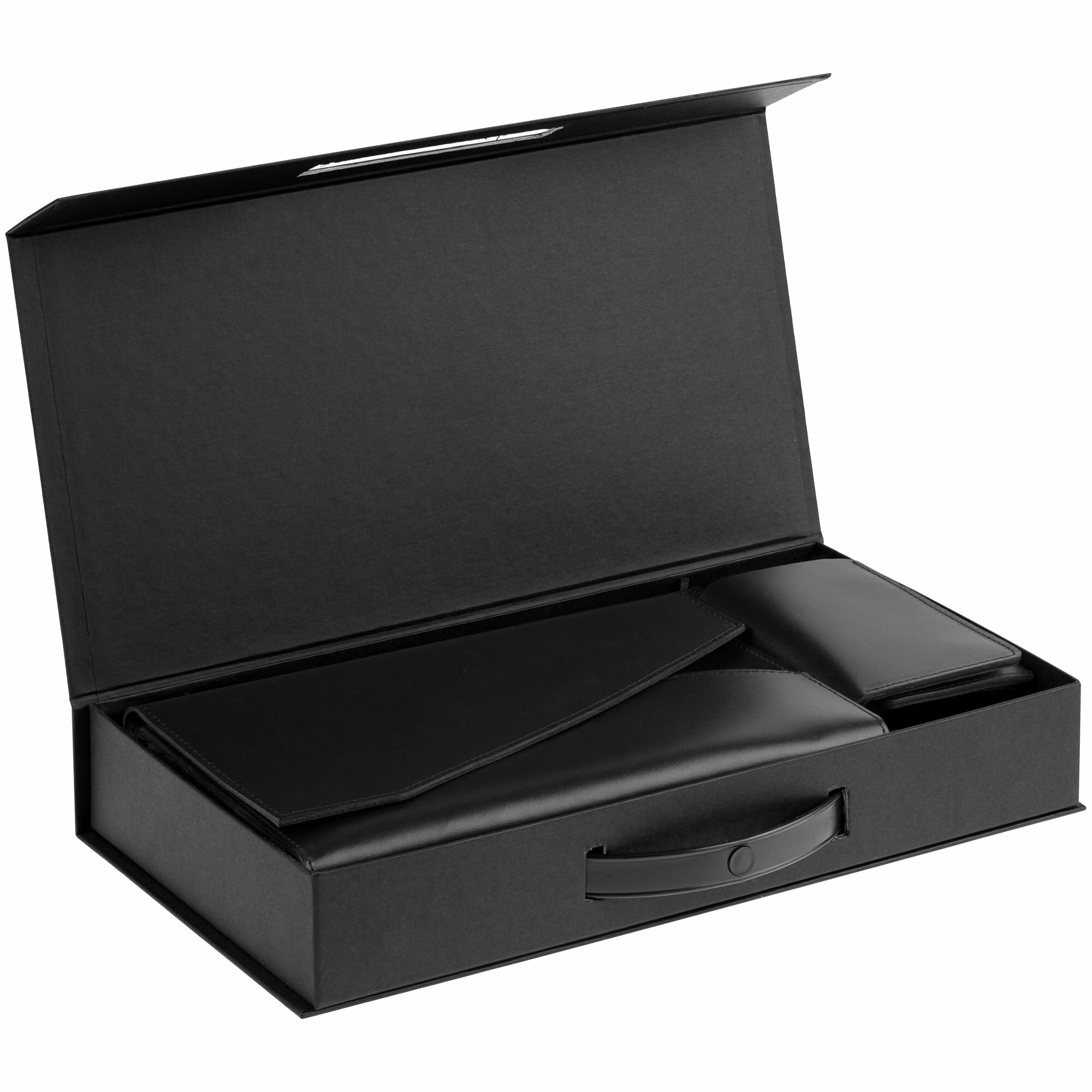 Коробка с ручкой Platt, черная - фотография № 3