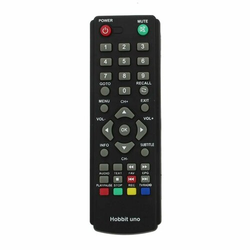 Пульт для приставки DIVISAT HOBBIT UNO DVB-T2 пульт для приставки divisat hobbit iron gx unit gx dvb t2 dvs 2211 2 батарейки ааа