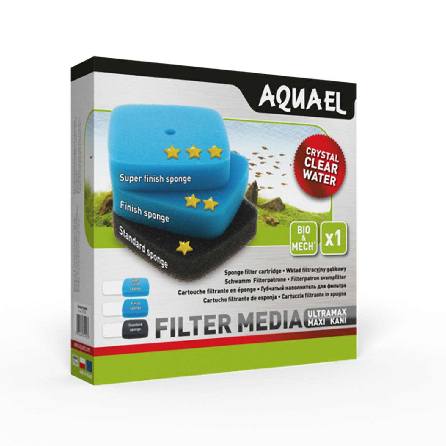 Aquael Губка для фильтра ULTRAMAX/MAXI KANI PPI30 среднепористая - фото №4