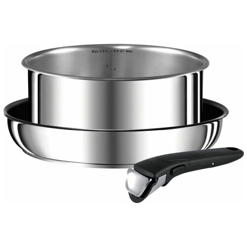 Набор посуды Tefal Ingenio Preference L9408672 3 пр. металлик