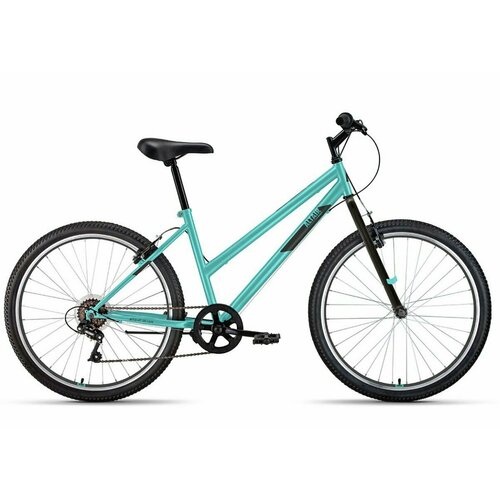 Велосипед ALTAIR MTB HT 26 low (26 6 ск. рост. 17) 2022, мятный/черный, IBK22AL26124 велосипед altair mtb ht 26 low 26 6 ск рост 15 2022 темно синий розовый ibk22al26118