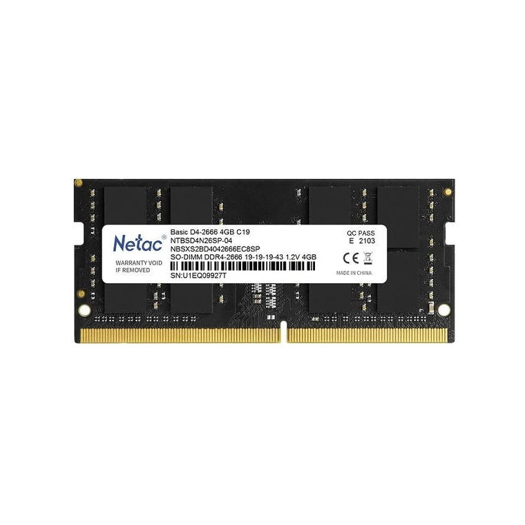 Оперативная память Netac 4 ГБ DDR4 2666 МГц SODIMM CL19 NTBSD4N26SP-04 - фотография № 7