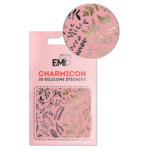 E.Mi, 3D-стикеры №143 Веточки Charmicon 3D Silicone Stickers