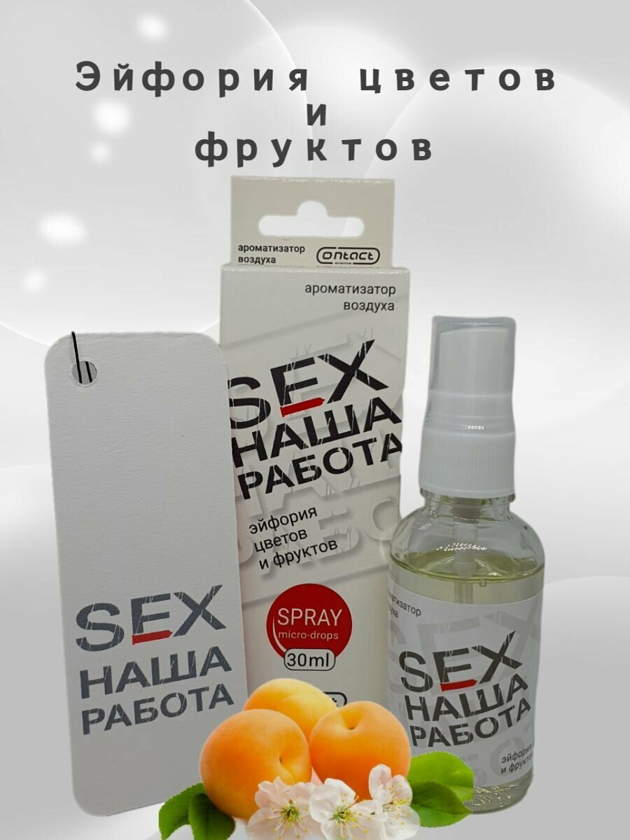 Ароматизатор для дома, офиса, автомобиля/ в машину Елка+Спрей CONTACT SEX наша работа с ароматом "Эйфория цветов и фруктов"