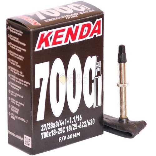 Камера KENDA 28 /700 спорт 60мм узкая (700х18/25C) камера антипрокольная с герметиком 28 спорт presta 48мм узкая 700х18 25с kenda