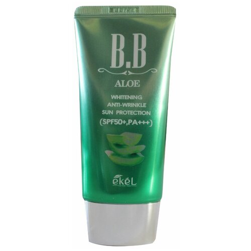 Купить BB крем для лица с экстрактом алоэ Ekel Whitening Anti-Wrinkle Sun Protection Aloe BB Cream SPF50+ PA+++, 50 мл