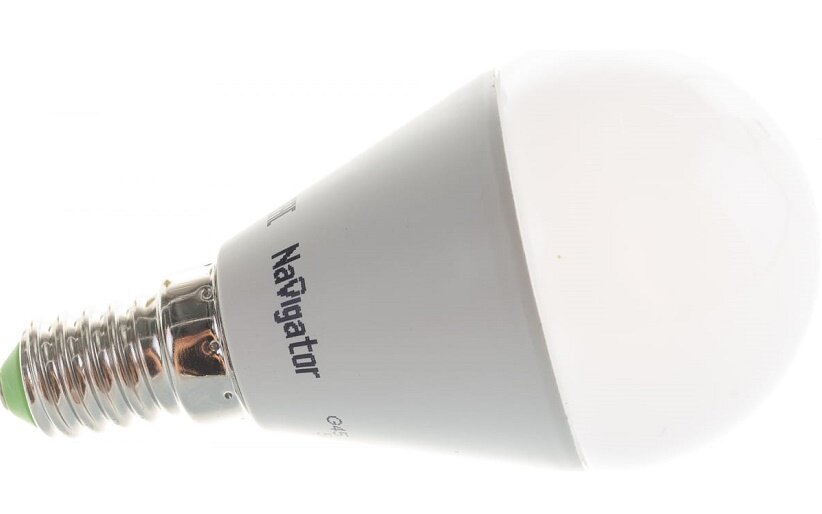 Лампа светодиодная 61 334 NLL-G45-8.5-230-4K-E14 8.5Вт шар матовая 4000К нейтр. бел. E14 680лм 176-264В NAVIGATOR 61334 - фотография № 7