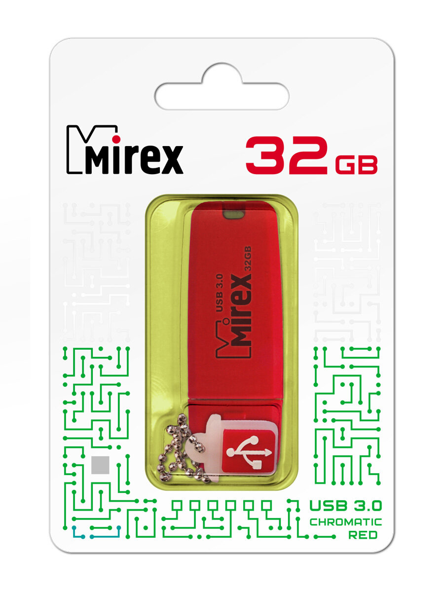 Флешка 32Gb Mirex Chromatic USB 3.0 красный 13600-FM3СHR32 - фото №6