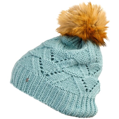 фото Шапка женская finn flare, цвет: светло-бирюзовый w19-12147_136, размер 56