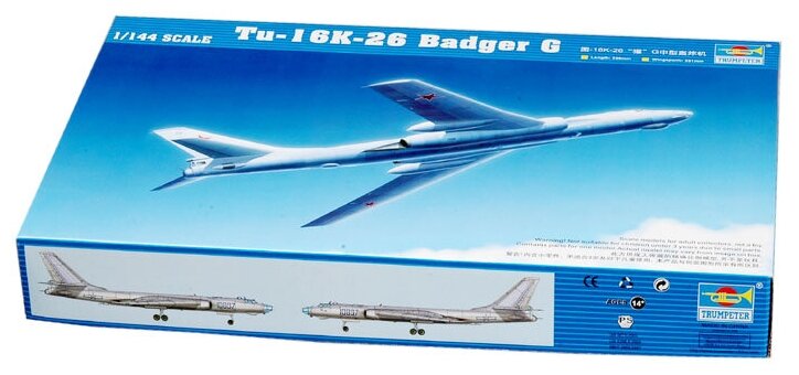 Сборная модель Trumpeter Tu-16k-26 Badger G (03907) 1:144