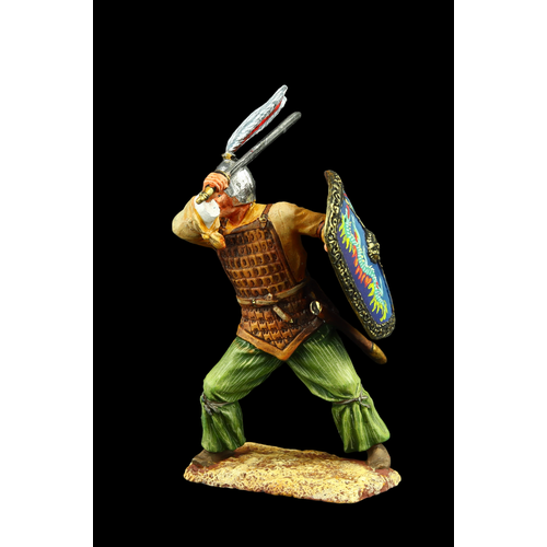 Оловянный солдатик SDS: Древнекитайский воин с мечом атакующий, V в. до н. э.