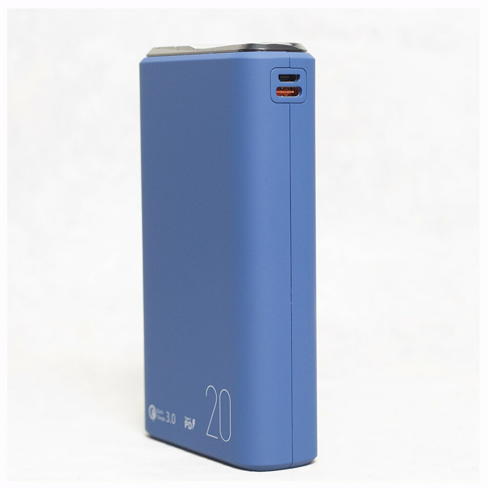 Внешний аккумулятор OLMIO QS-20, 20000mAh, deep-blue - фото №17