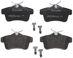 Дисковые тормозные колодки задние brembo P61114 для Citroen, DS Automobiles, Peugeot (4 шт.)