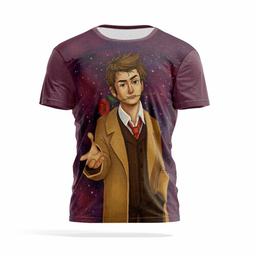 фото Футболка panin brand, размер 4xl, коричневый, серый