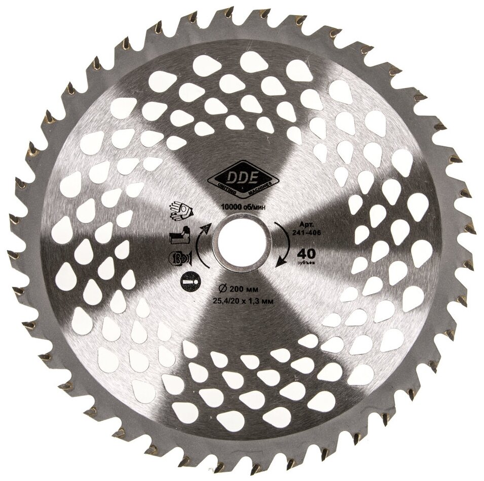 фото Нож/диск DDE Wood Cut (241-406) 25.4 мм