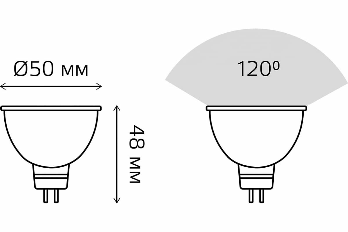 Gauss Лампа Elementary MR16 7W 550lm 4100K GU5.3 LED 13527