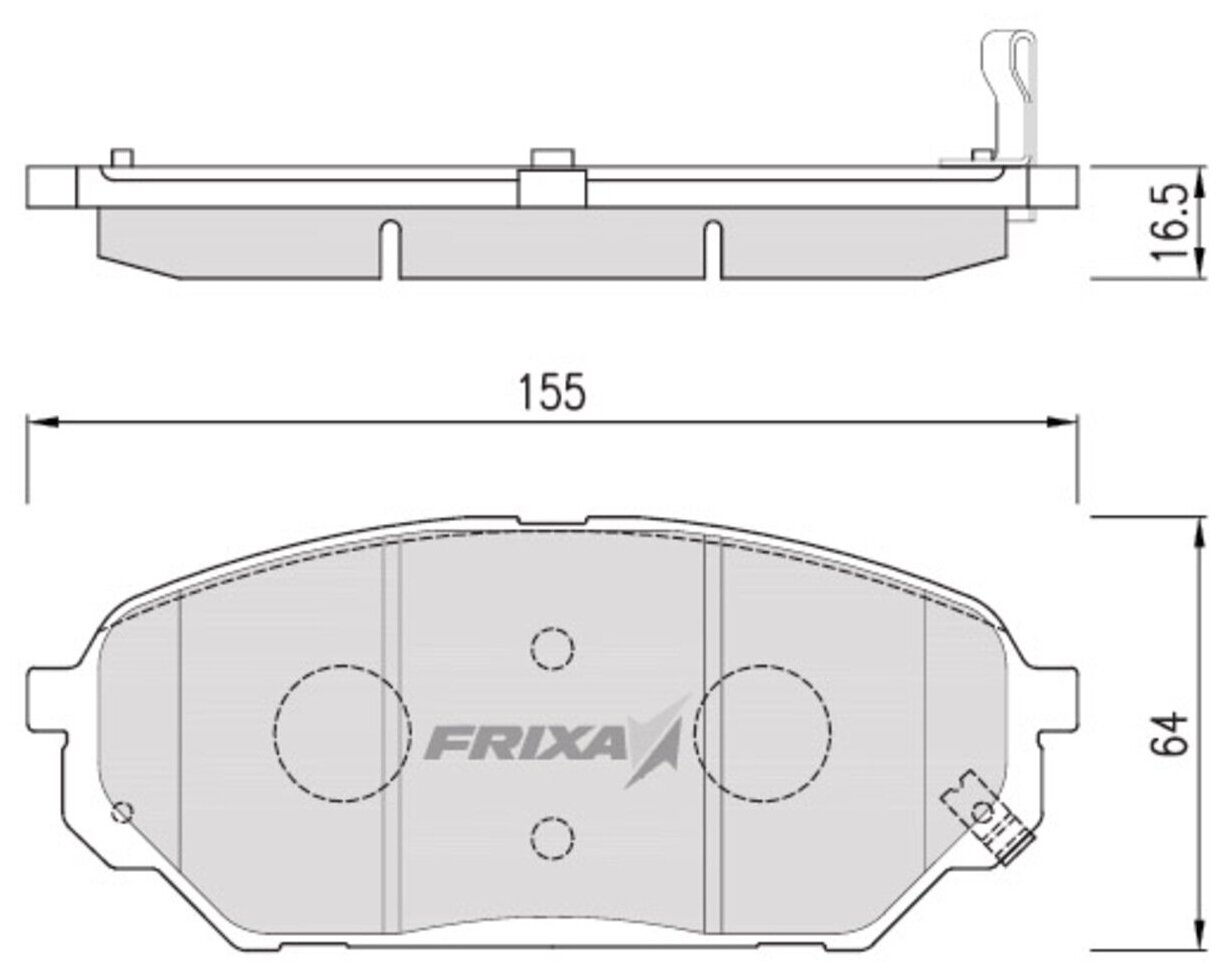 FRIXA FPH19 Колодки тормозные IX55 передние (Frixa)
