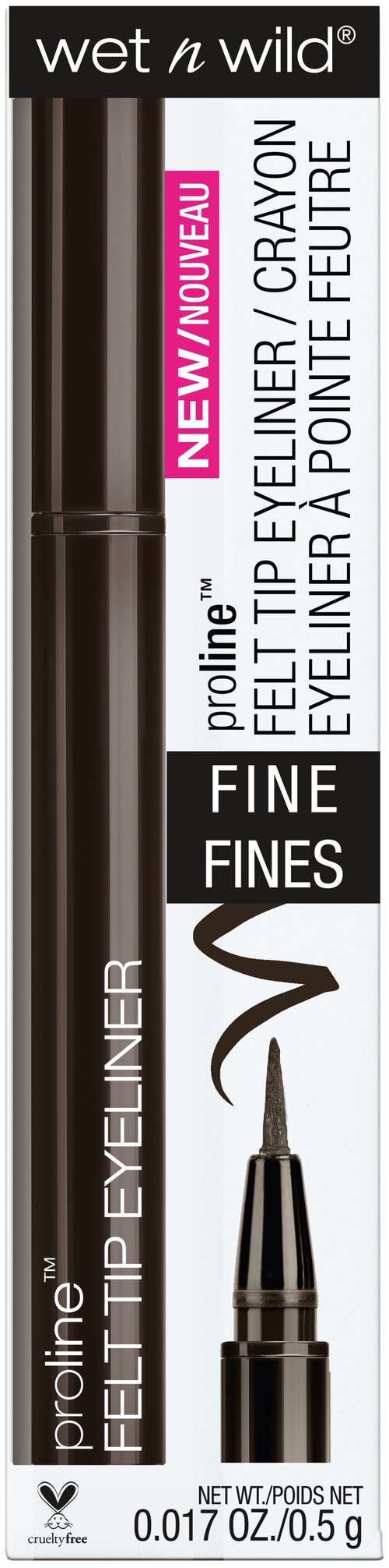 Wet n Wild Подводка-фломастер Proline Felt Tip Eyeliner, оттенок E8762 dark brown