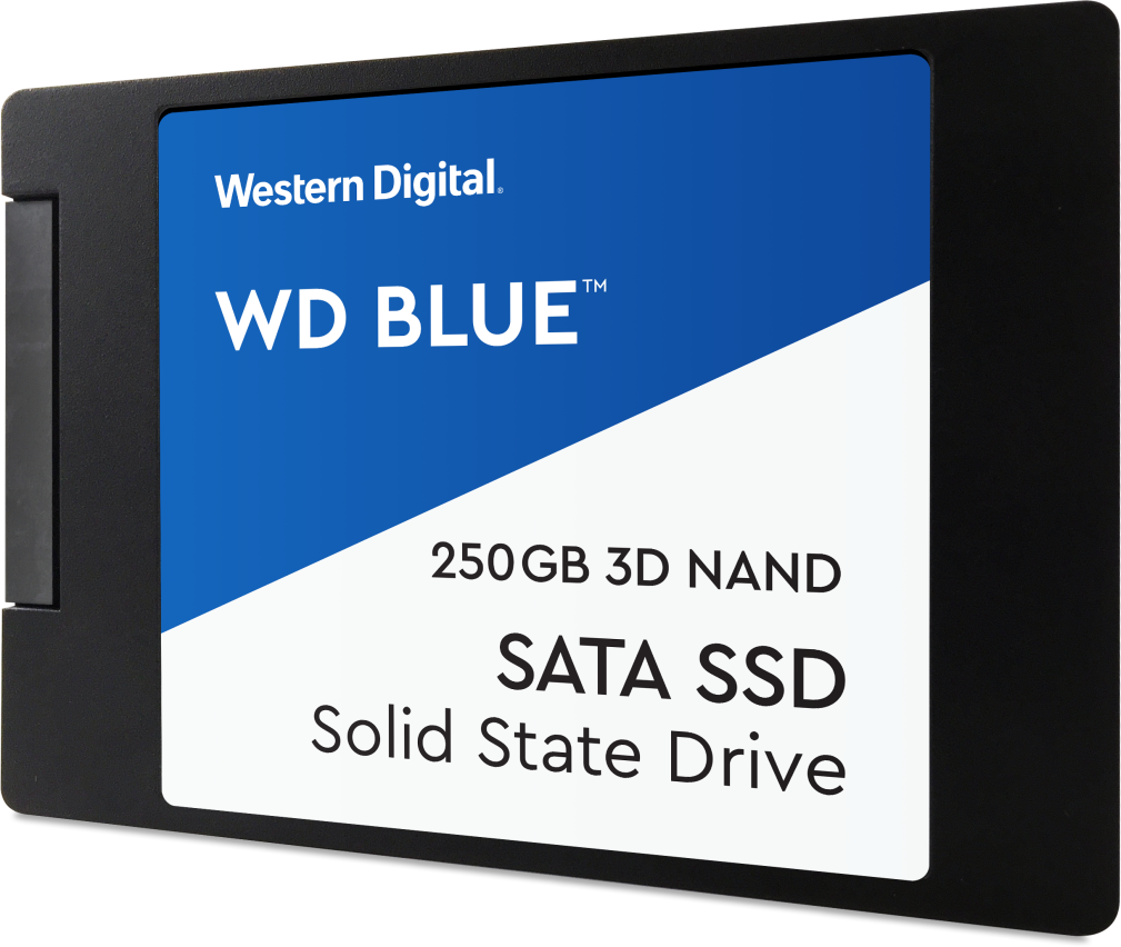 жесткий диск SSD 250ГБ, 2.5", SATA III, Western Digital Blue 3D, WDS250G2B0A - фото №13