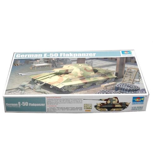 сборная модель trumpeter german e 50 flakpanzer 01537 1 35 Сборная модель Trumpeter German E-50 Flakpanzer (01537) 1:35