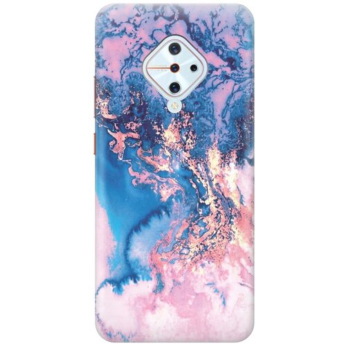 фото Cиликоновый чехол на vivo v17 / виво в17 с принтом "blue marble" gosso
