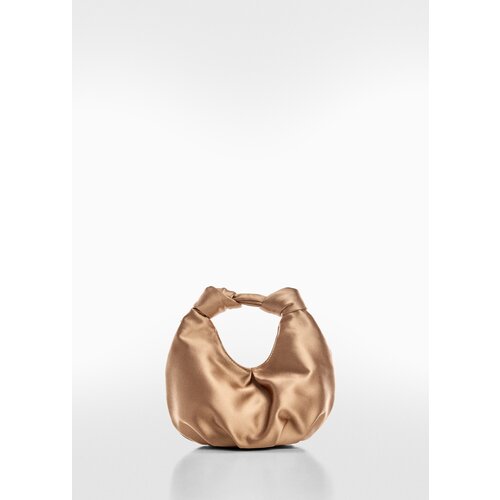 Сумка хобо MANGO фактура гладкая коралловый 3199₽