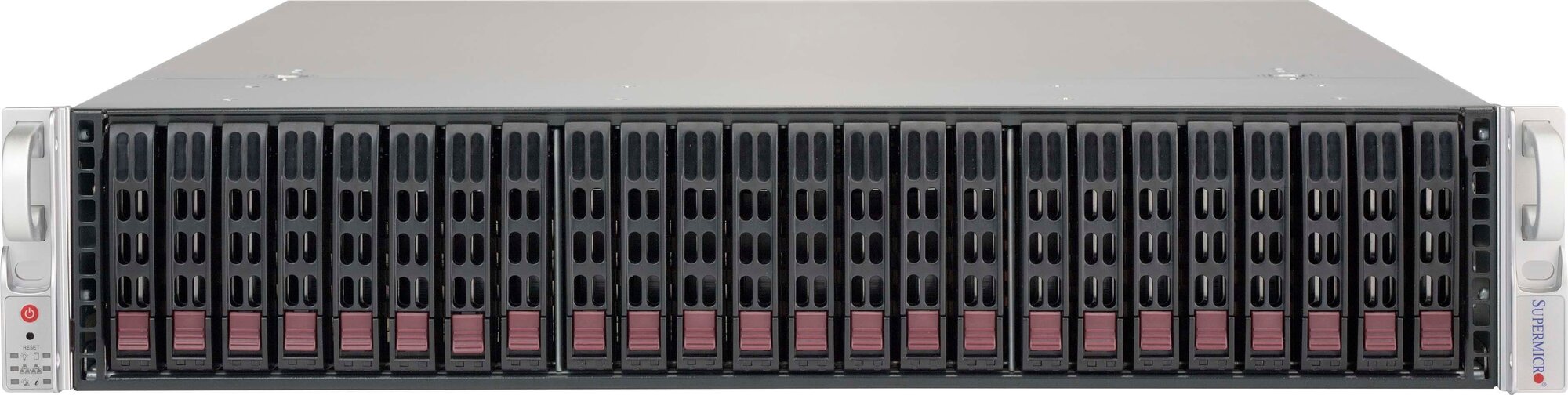 Дисковая полка (DAS) SuperMicro SuperChassis , 24x2.5" SATA/SAS HS, 4хSAS 12Gb/s, 2x650W, 2U (CSE-) - фото №1