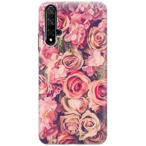 фото Re:pa накладка transparent для huawei nova 5 с принтом "розовый куст"