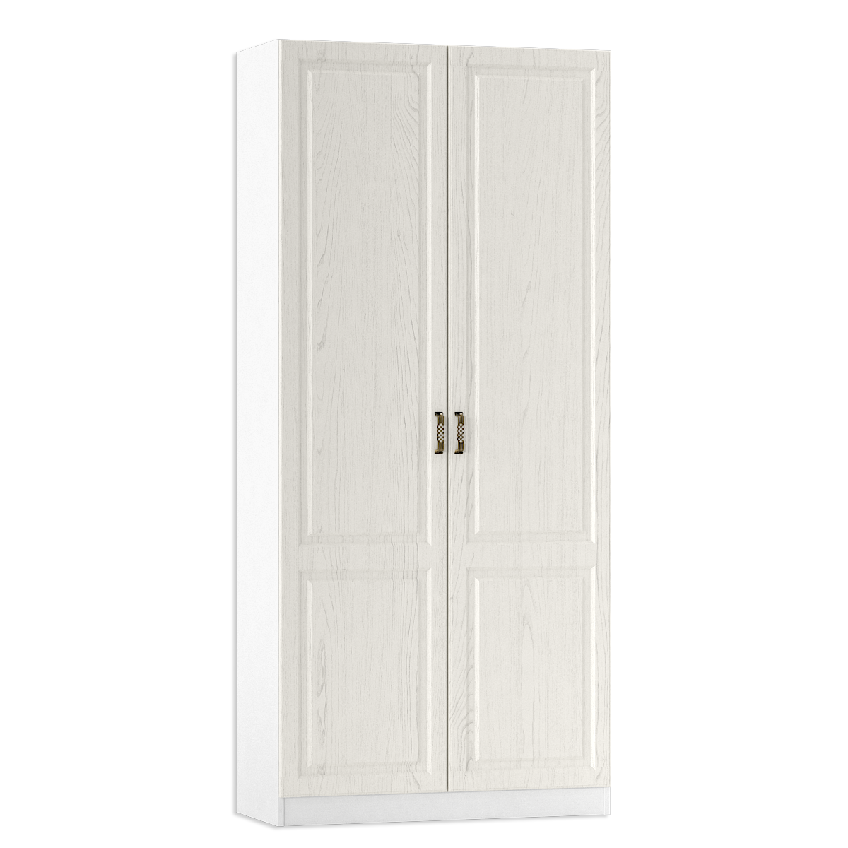 Шкаф для одежды mobi Ливерпуль-2, (ШхГхВ): 100х41х220 см, ясень ваниль/белый - фотография № 4