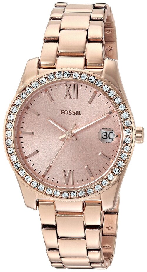 Наручные часы FOSSIL Scarlette ES4318, золотой, розовый