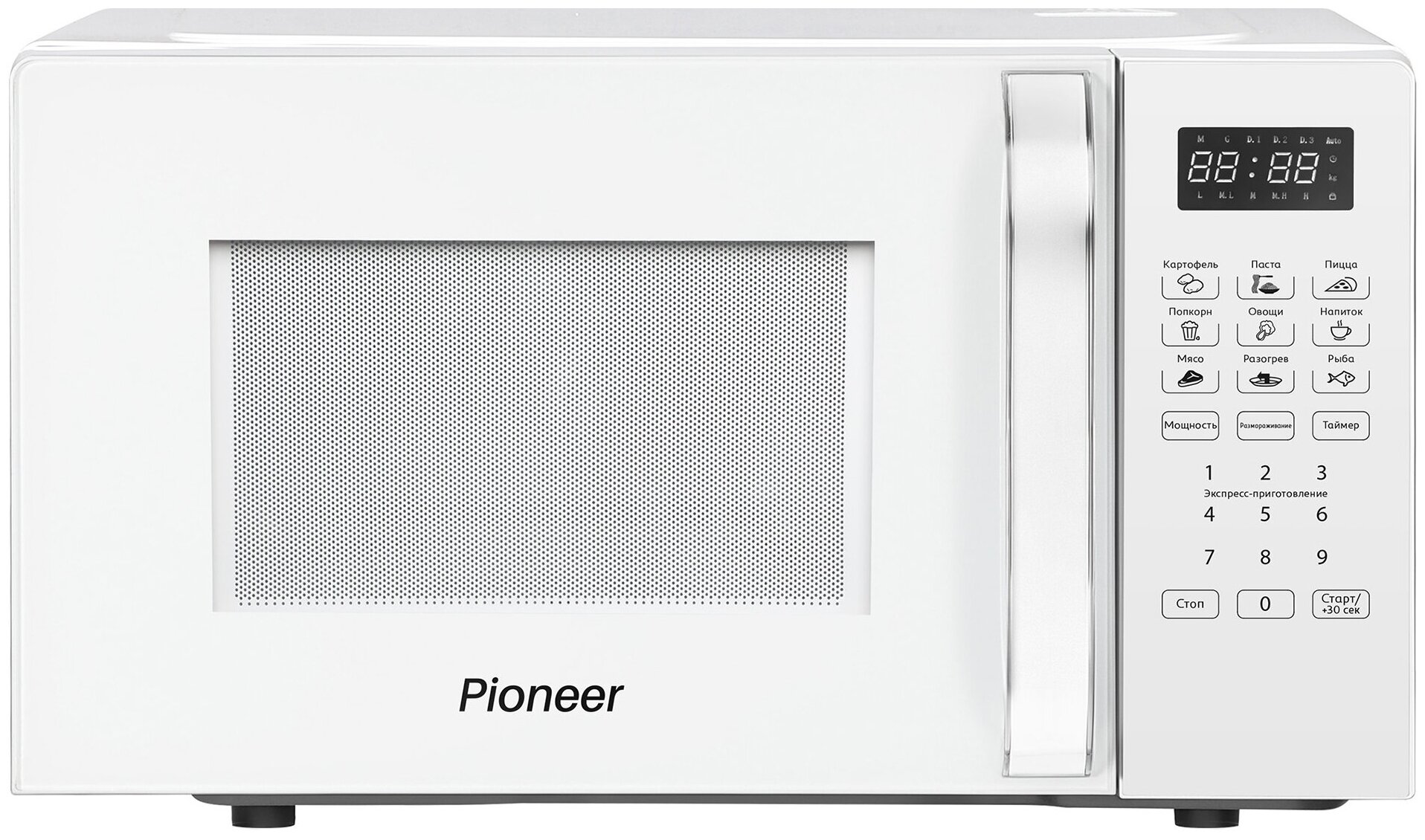 Микроволновая печь Pioneer MW254S, серебристый - фото №2