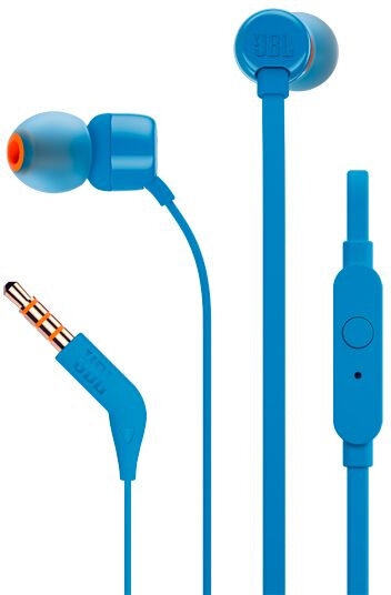 JBL T110 BLU 1.2м синий проводные